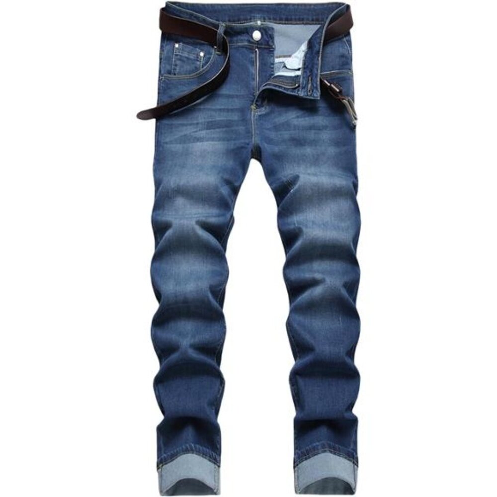 Men's Skinny Slim Fit Stretch Straight Leg Fashion Jeans Pants